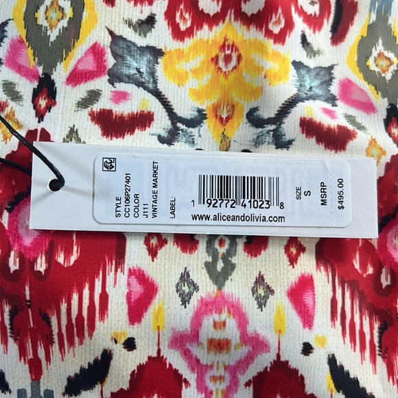 Alice + Olivia Stacia Print Anorak Quarter Zip Pullover Hoodie - Picture 16 of 16